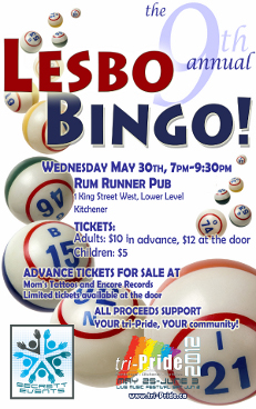 2012, May 30 - 9th Annual Lesbo Bingo Poster
